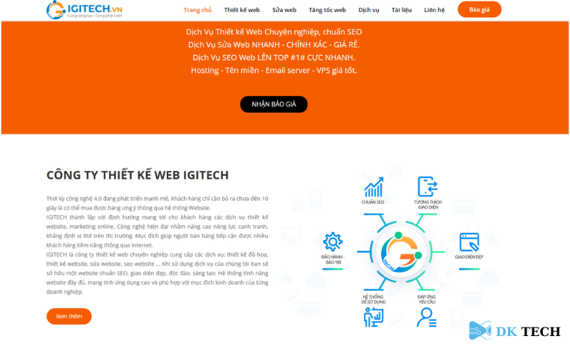 Dịch vụ thiết kế website tại Hà Nội