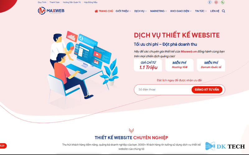 Dịch vụ thiết kế website Hà Nội